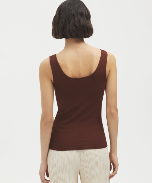 Alternative view of Ribbed Chestnut Tank Top